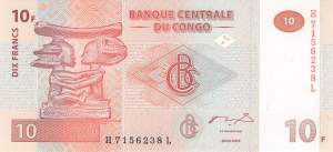 Kongo p.93A 10 Francs 2003